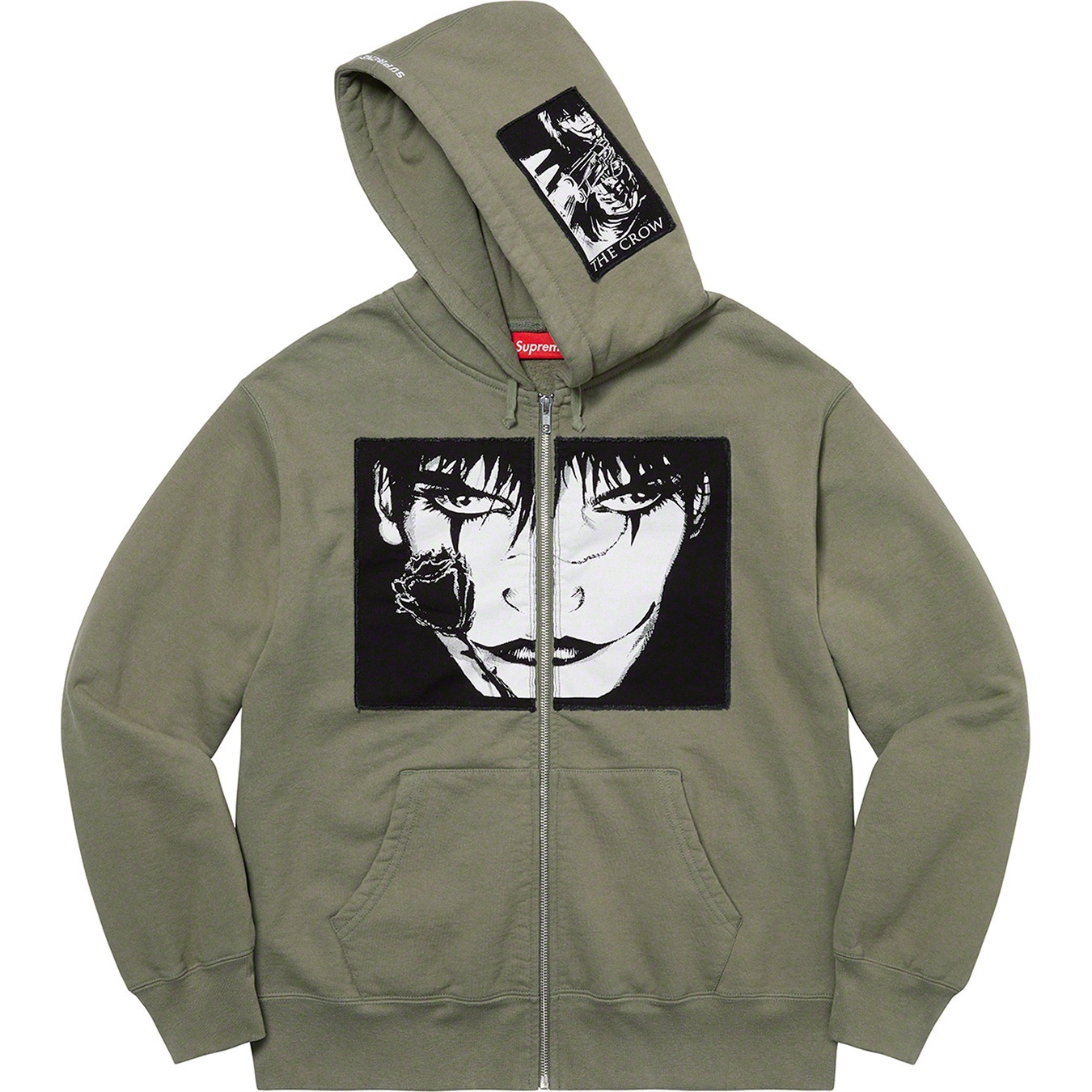 Supreme/The Crow Zip Up Hooded Sweatshirt view 2